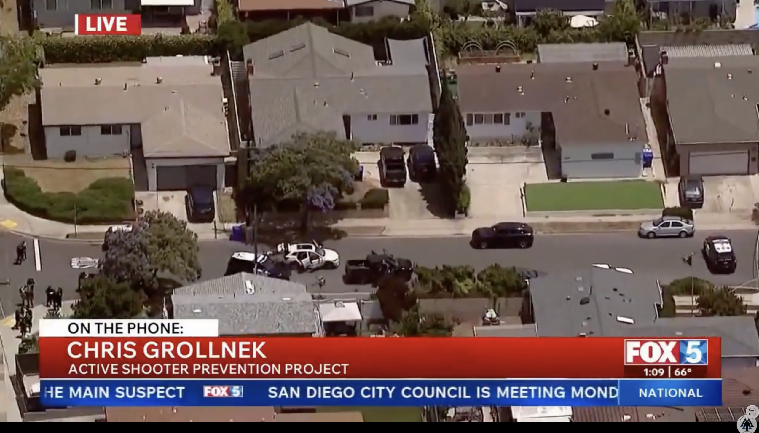 Chris Grollnek, active shooter prevention expert, discussing prevention after the San Diego tragedy